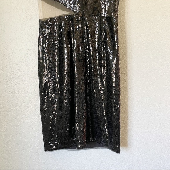 NWT TOCCIN (NY) Sequins Cutout Mesh Cocktail Dress 6 - Picture 13 of 15